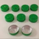 13410 20mm Green Aluminum Crimp Seals, 144/pk