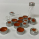 25175C 2.0ml (12x32mm) Clear Crimp Vials with 11mm Aluminum Caps COMBO-PAK