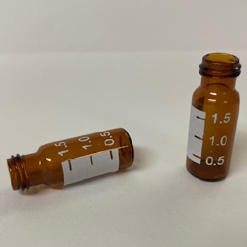 25269 2.0ml (12 x 32mm) Amber Robotic Autosampler Vial with Marking Spot